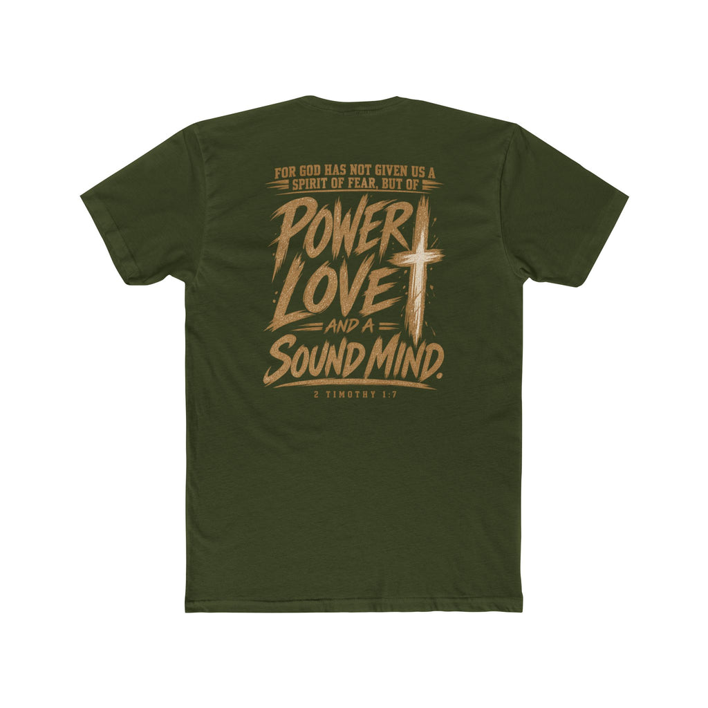 Power, Love & Sound Mind Tee — Inspirational Christian Quote T-Shirt