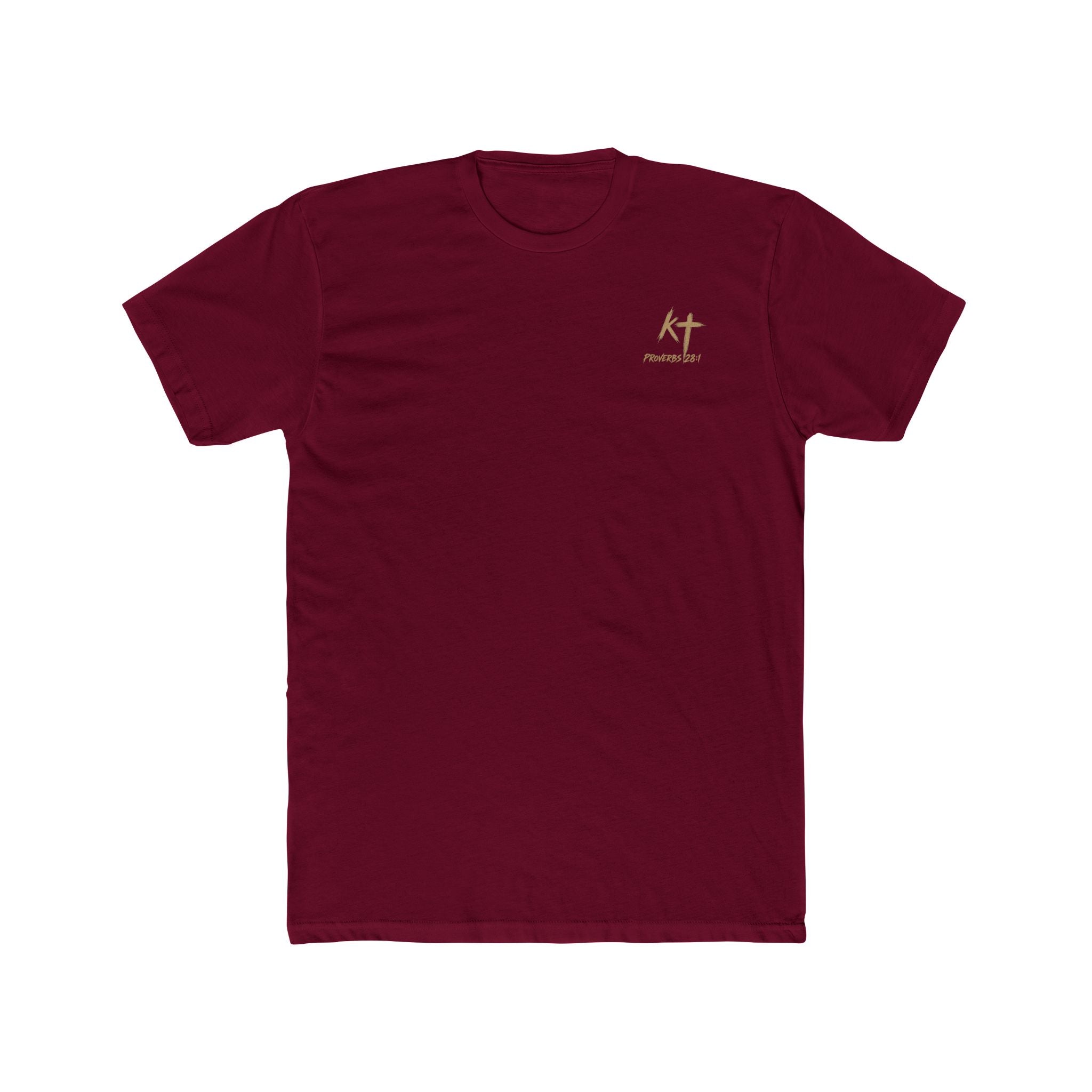 Lion Graphic Tee — "Bold as a Lion" Inspirational Christian Tee (Kingdom-Tempered) — Proverbs 28:1