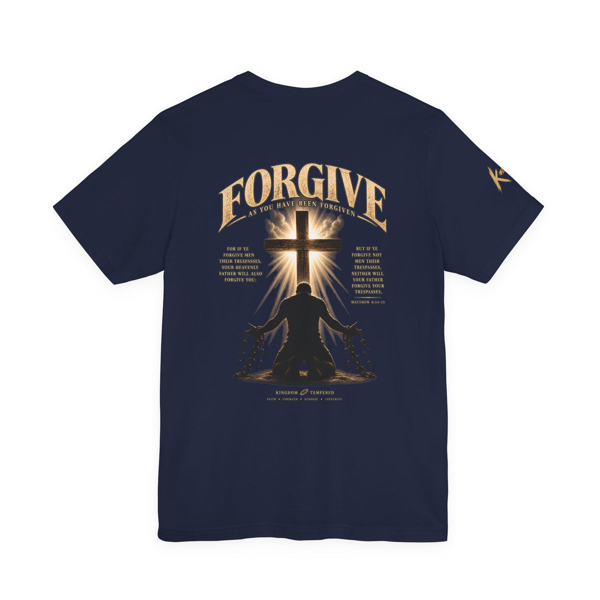 Forgive Cross Graphic Tee — Christian Faith Inspirational T‑Shirt