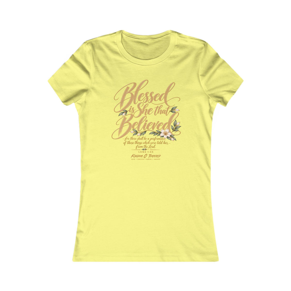 Blessed Are Those Who Believe Women's Tee — Faith-Based Inspirational Christian Shirt
