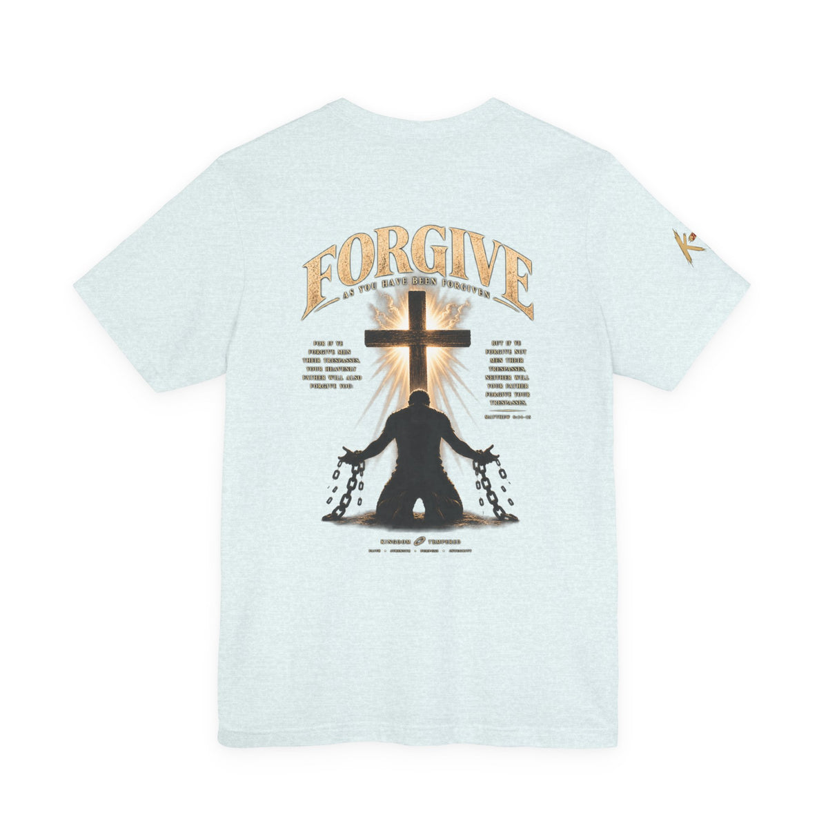 Forgive Cross Graphic Tee — Christian Faith Inspirational T‑Shirt