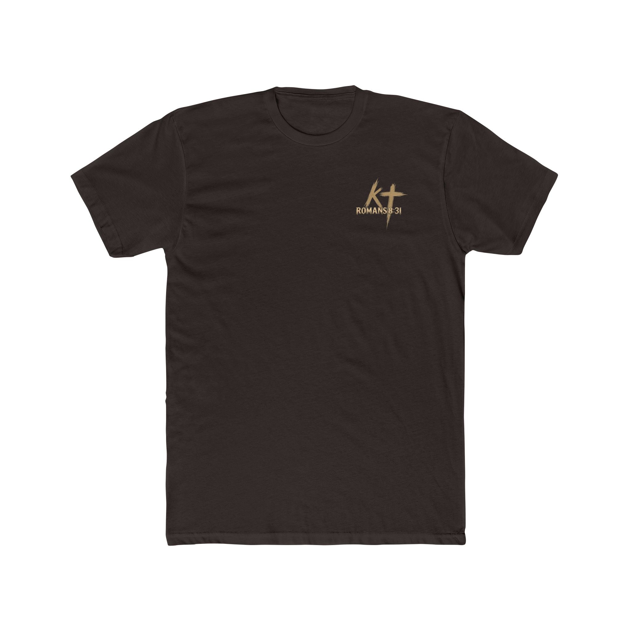 Christian Faith Tee — "If God Is For Us" Angel & Prayer Graphic T-Shirt