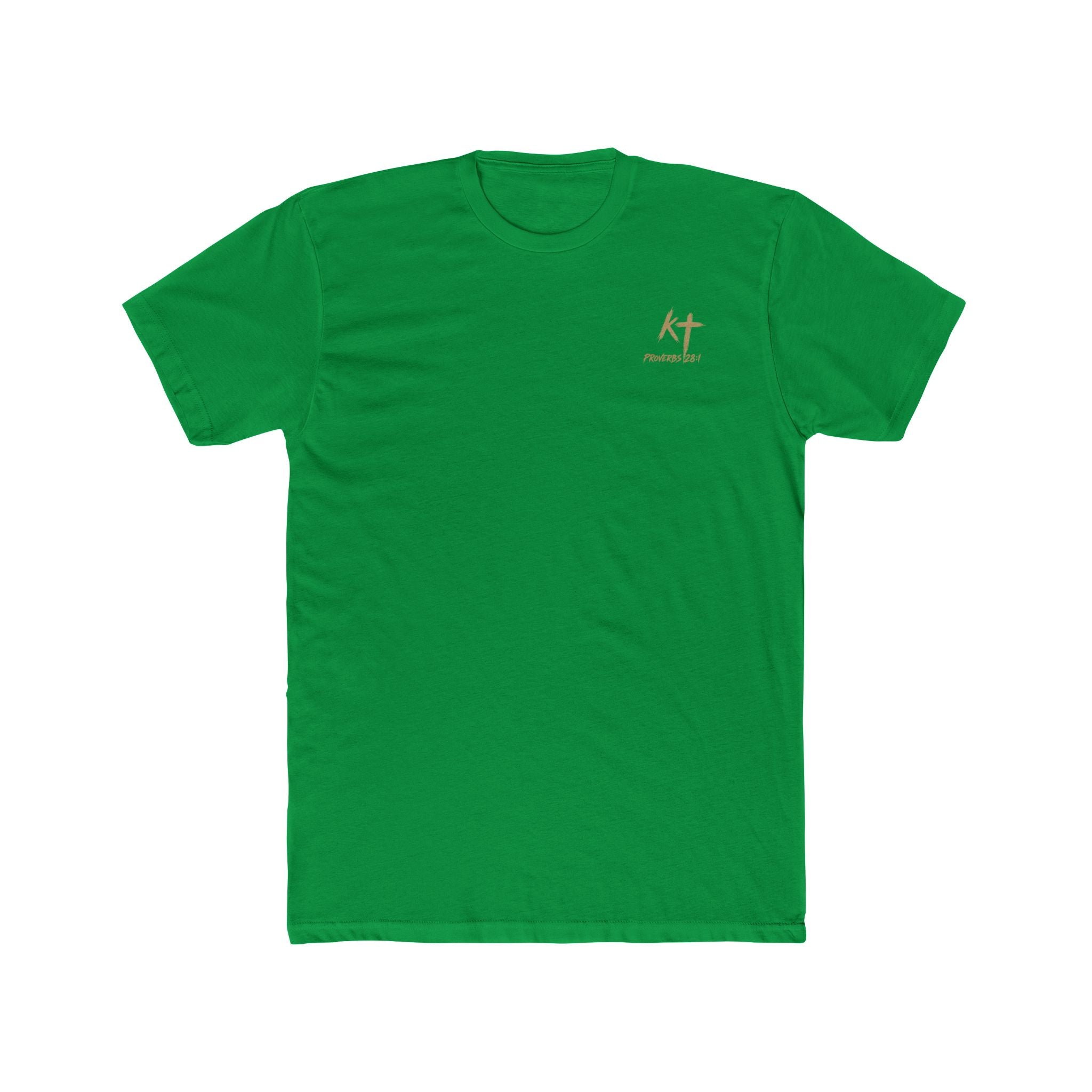 Lion Graphic Tee — "Bold as a Lion" Inspirational Christian Tee (Kingdom-Tempered) — Proverbs 28:1