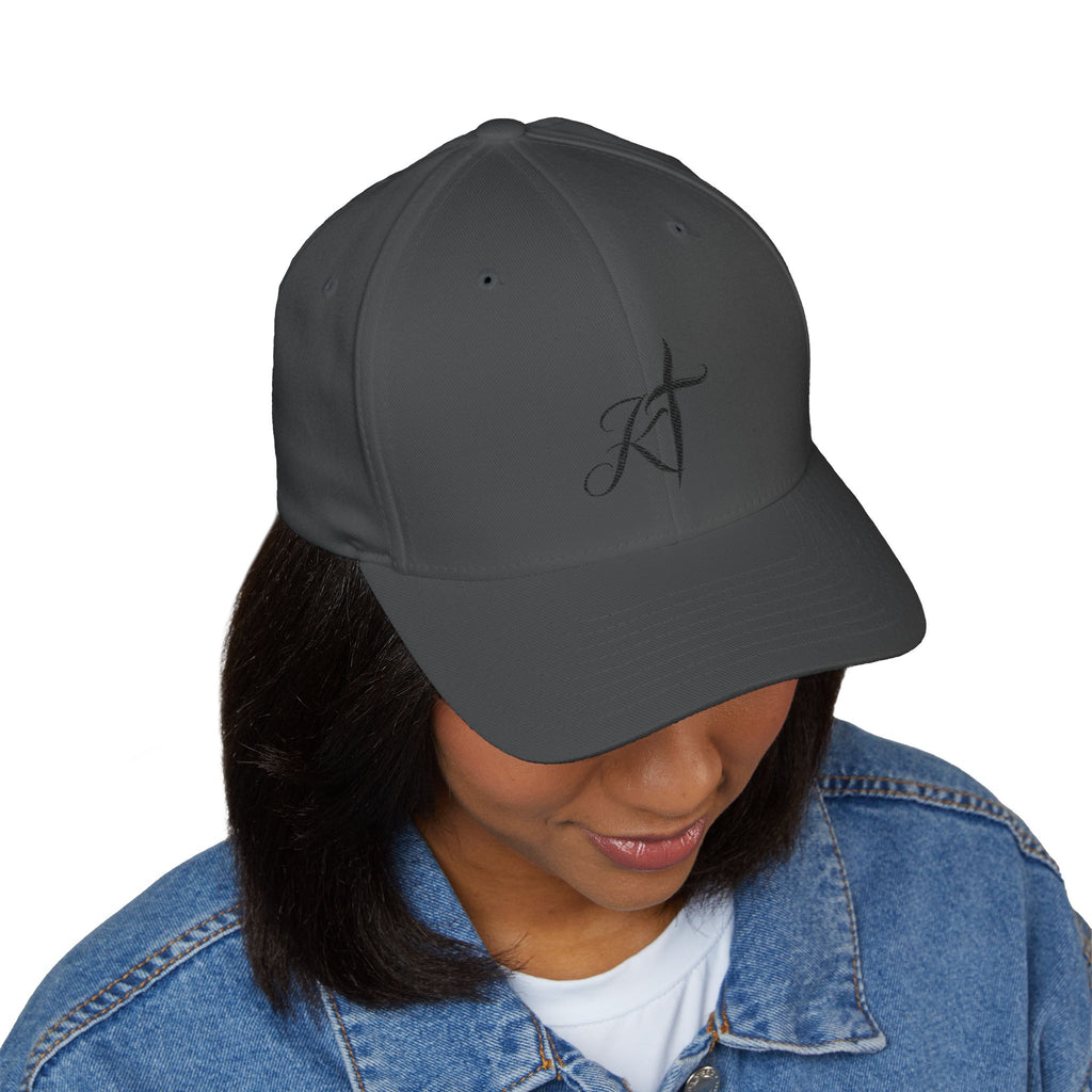 Embroidered Faith Cross Cap — 'Faith Over Fear' Closed-Back Baseball Hat
