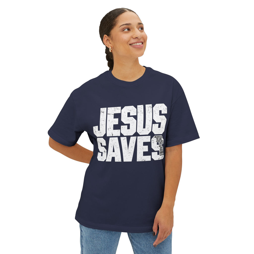Jesus Saves Boxy Tee