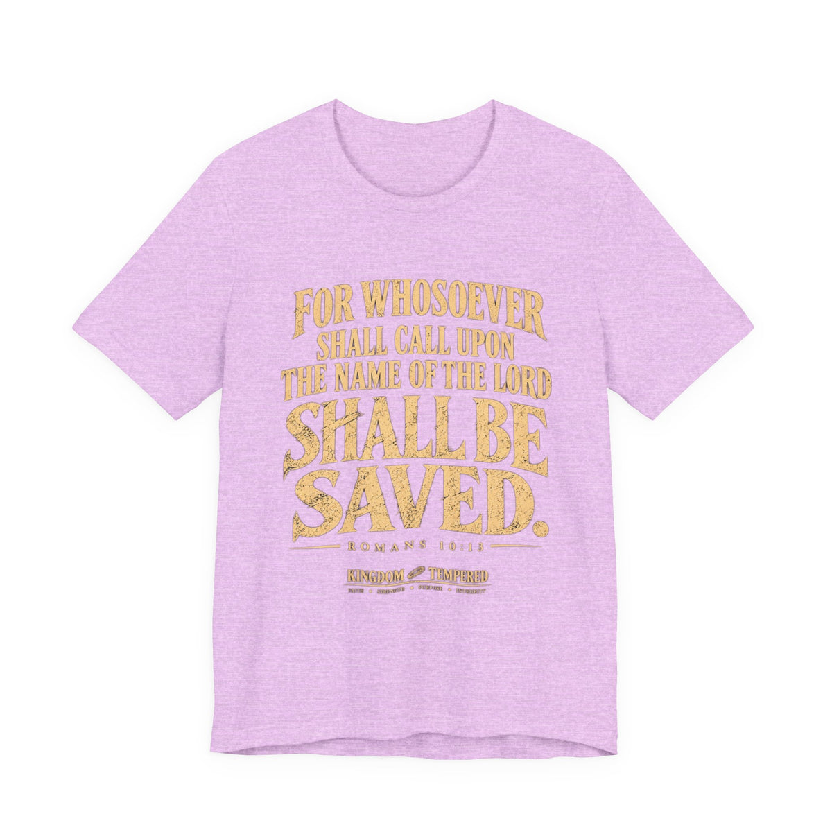 Saved (Romans 10:13) Christian Scripture T-Shirt