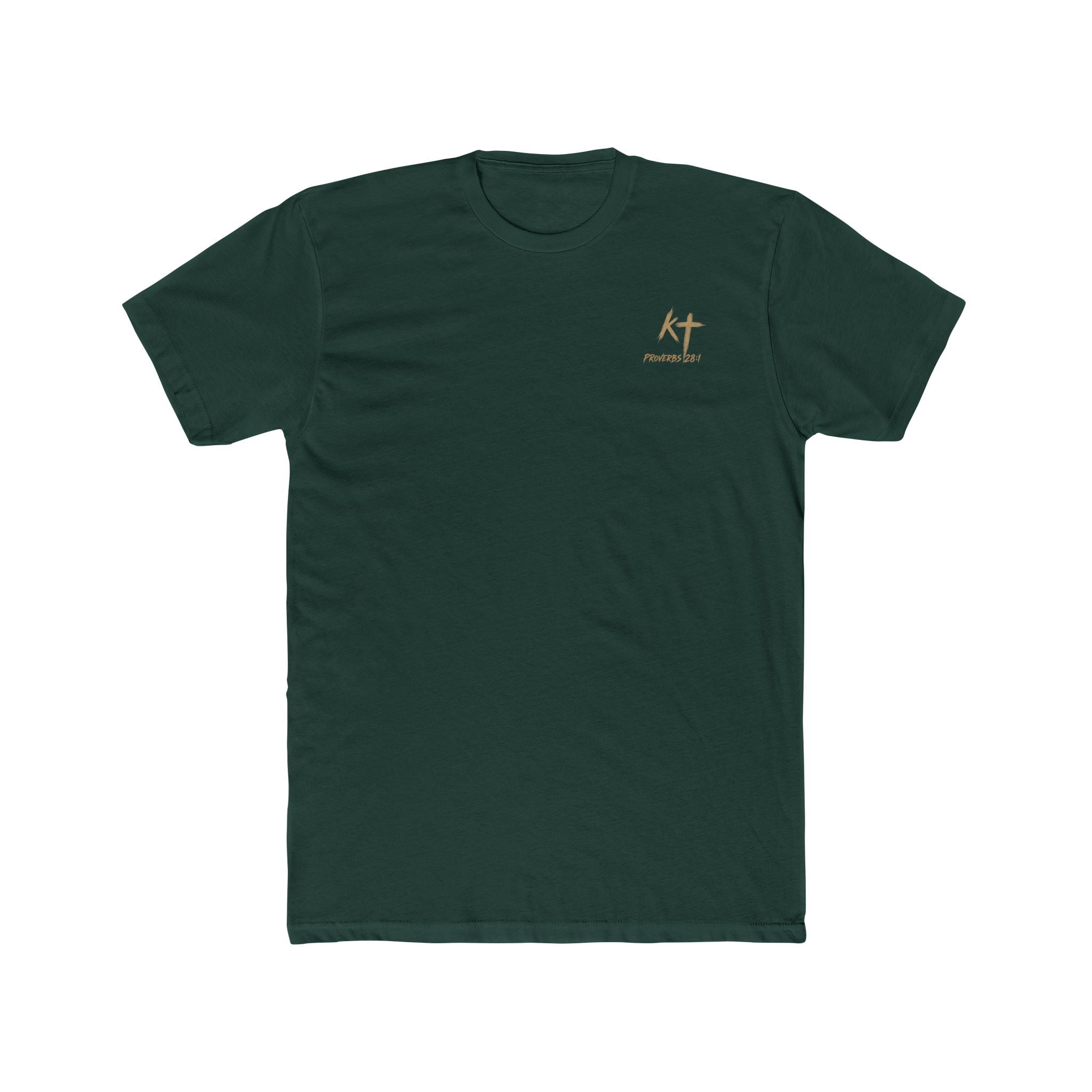 Lion Graphic Tee — "Bold as a Lion" Inspirational Christian Tee (Kingdom-Tempered) — Proverbs 28:1
