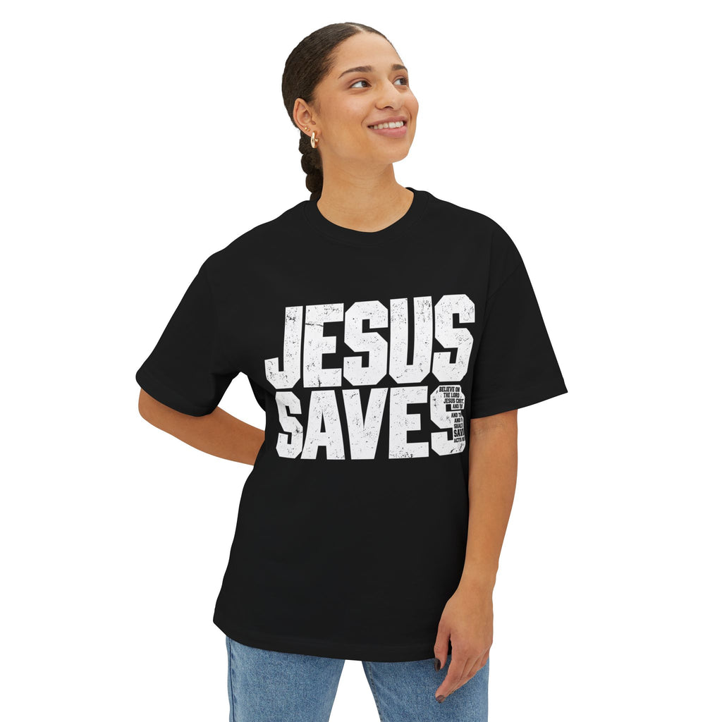 Jesus Saves Boxy Tee