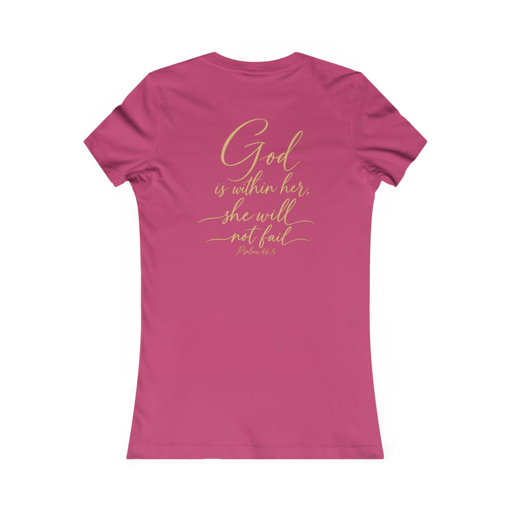 Women's Tee — 'She Shall Not Be Moved' Inspirational Christian Graphic