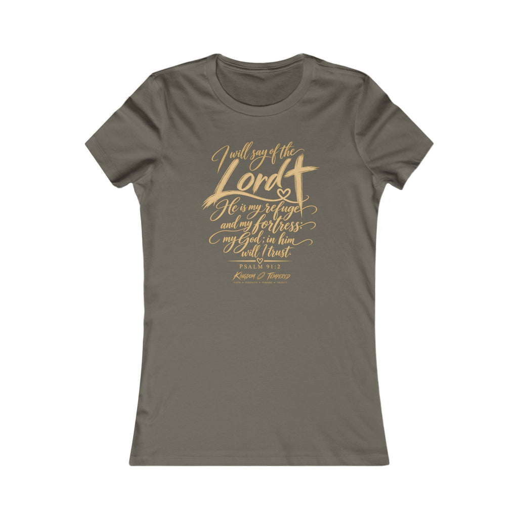 Women's Scripture Tee - "I Will Sing of the Lord" Inspirational Christian Shirt