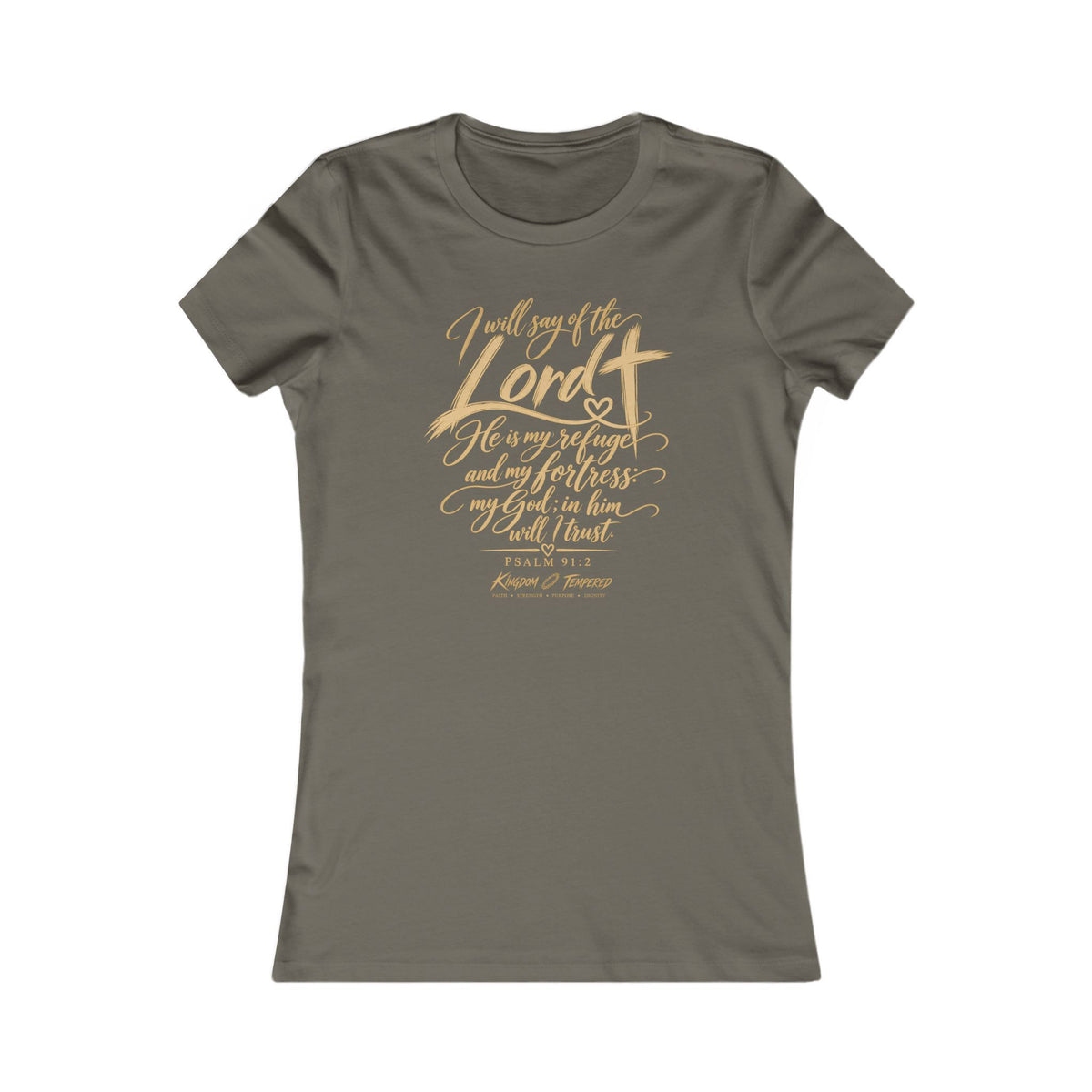 Women's Scripture Tee - "I Will Sing of the Lord" Inspirational Christian Shirt
