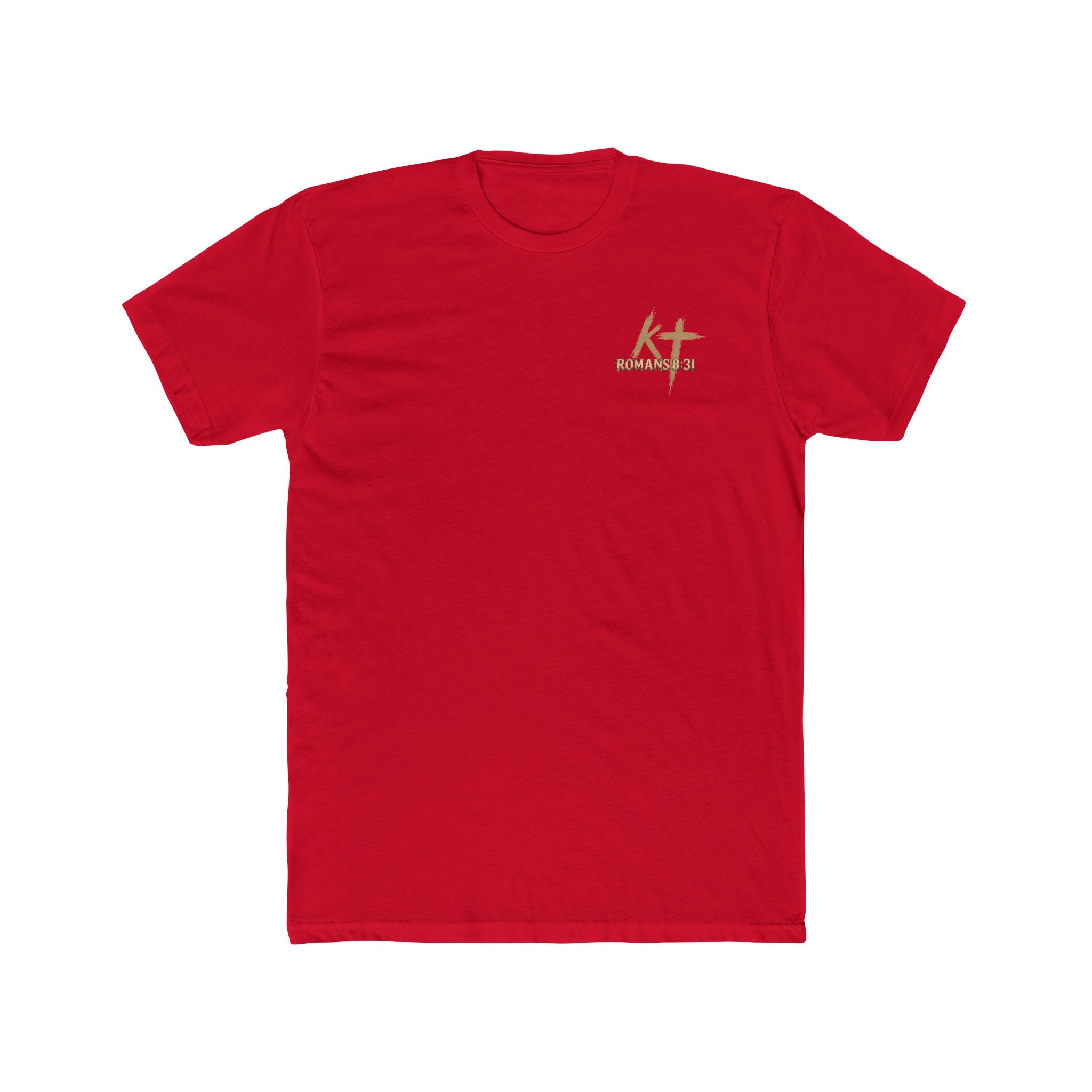 Christian Faith Tee — "If God Is For Us" Angel & Prayer Graphic T-Shirt
