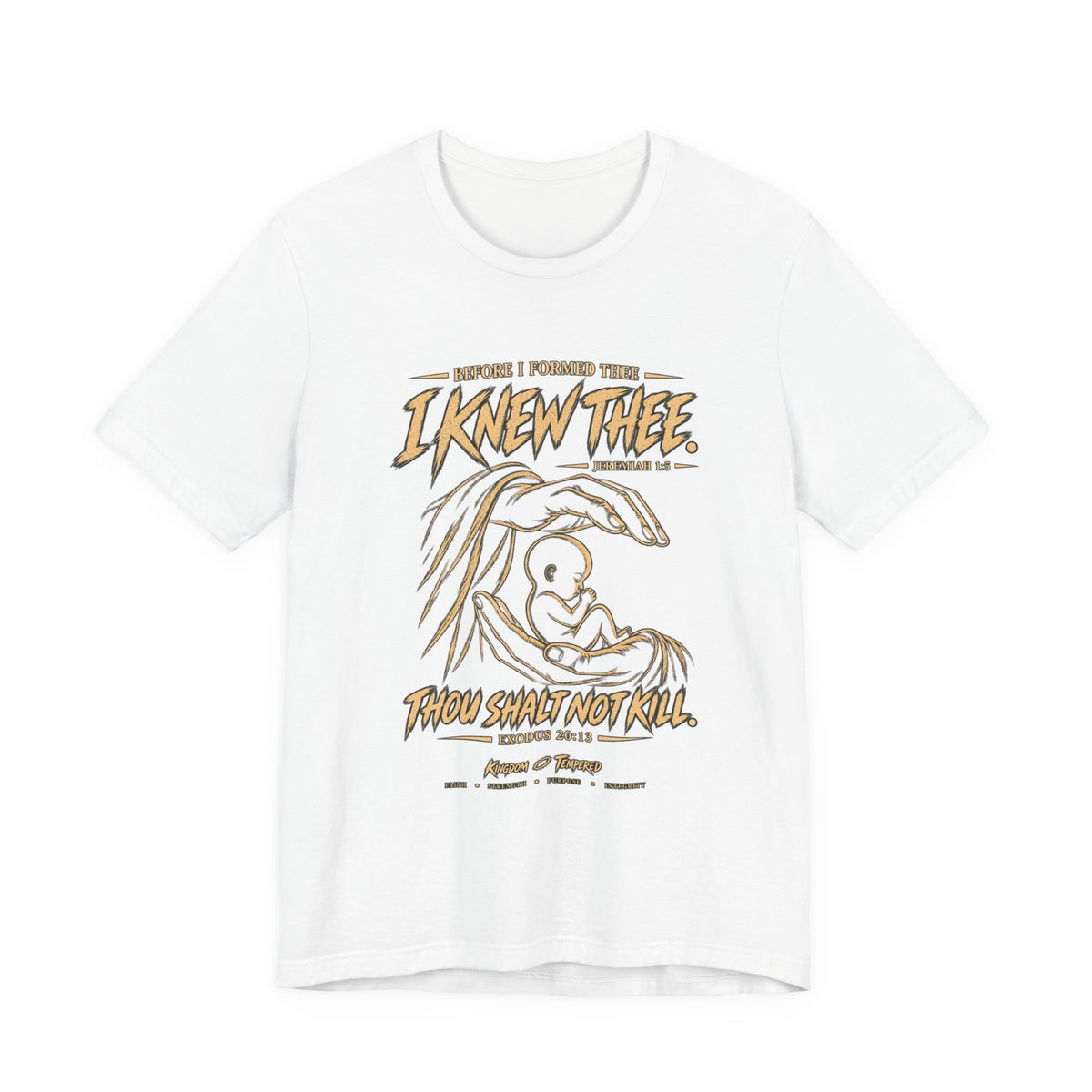 I Knew Thee Nativity Tee – Christian Faith Baby Jesus Graphic T-Shirt