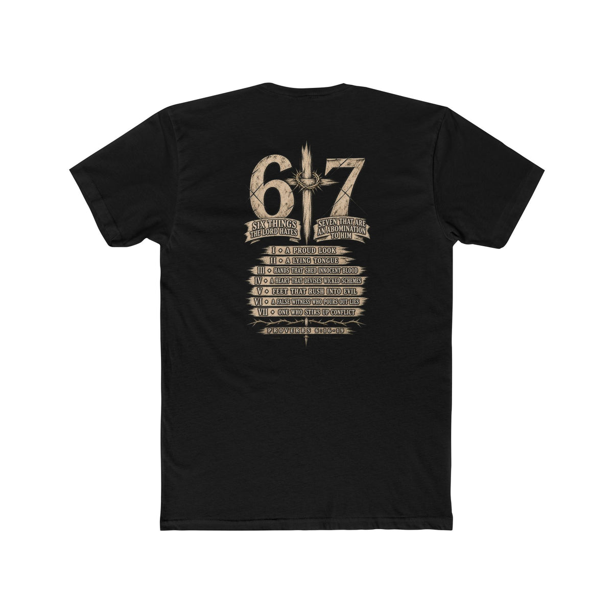 6•7 Cross Sword Vintage Graphic Tee — Providence Youth Ministry Shirt