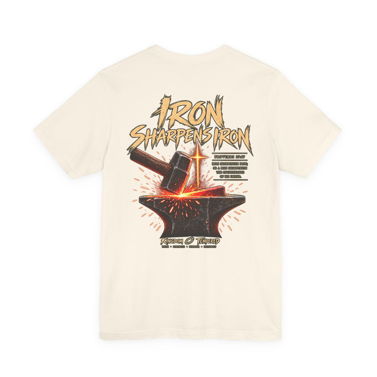 Iron Sharpens Iron Tee — Forging Faith Graphic T-Shirt