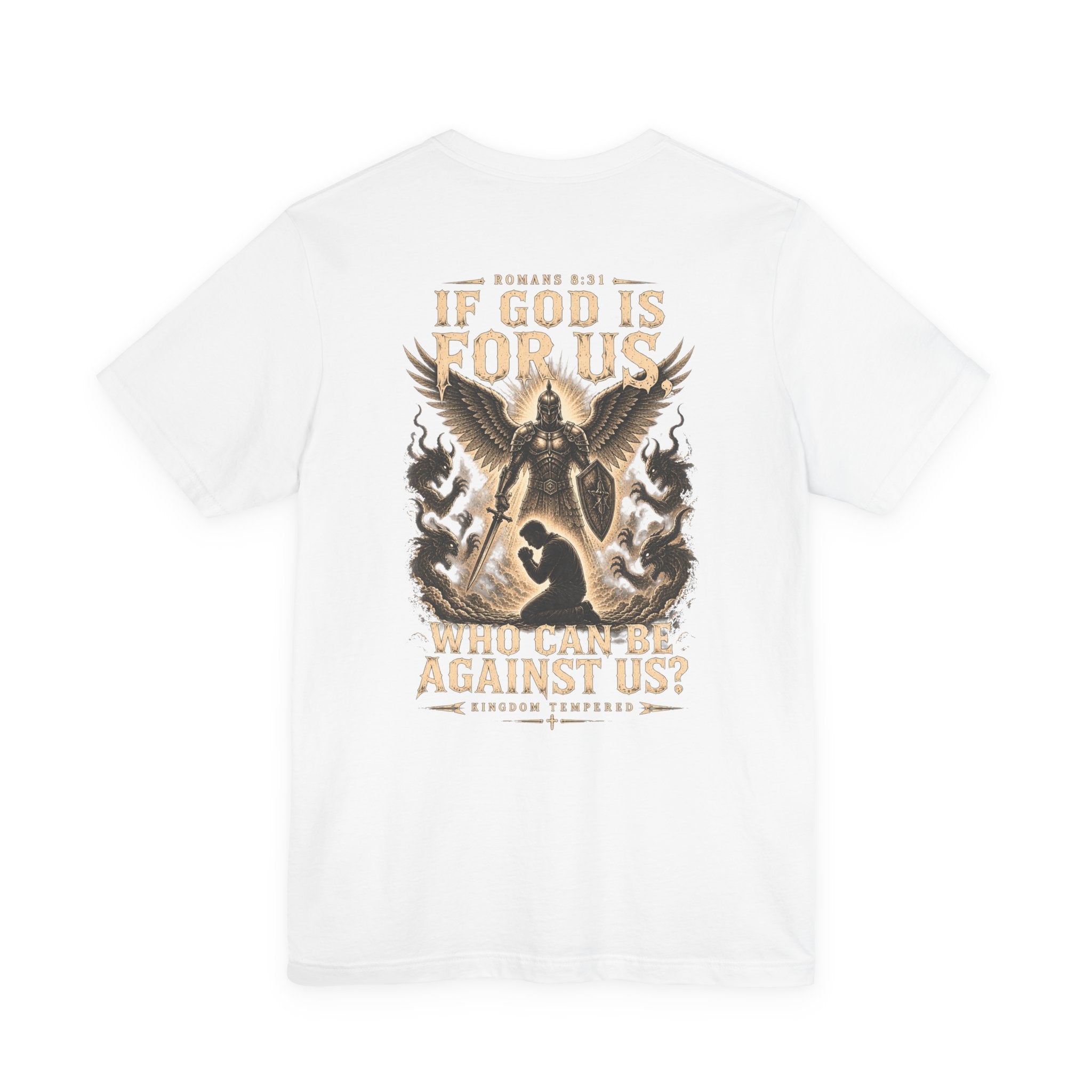 If God Is For Us Christian Tee — 'If God Is For Us Who Can Be Against Us' Graphic T‑Shirt