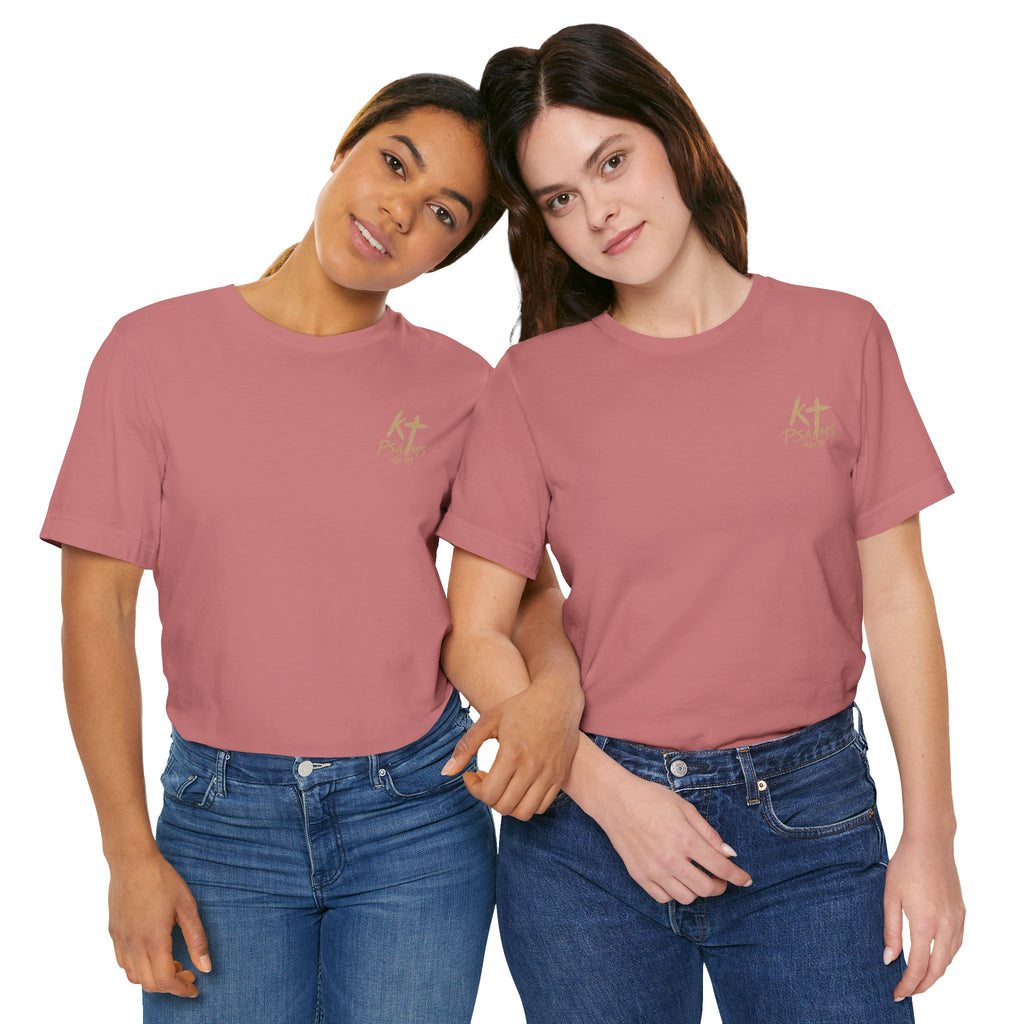 Be Still and Know Tee — Floral Christian Scripture T‑Shirt (Psalm 46:10)