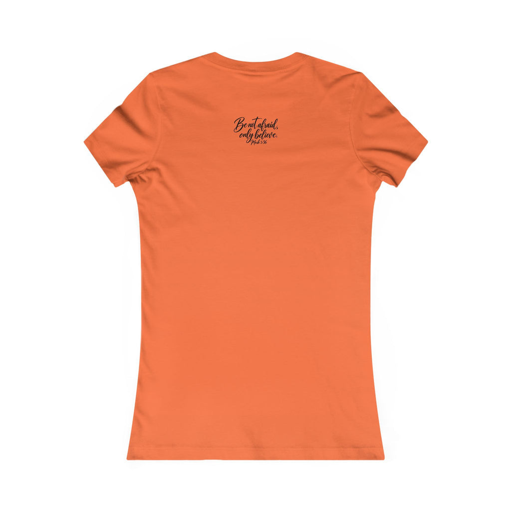 Faith Over Fear Women's Tee Black Lettering— Inspirational Christian Shirt
