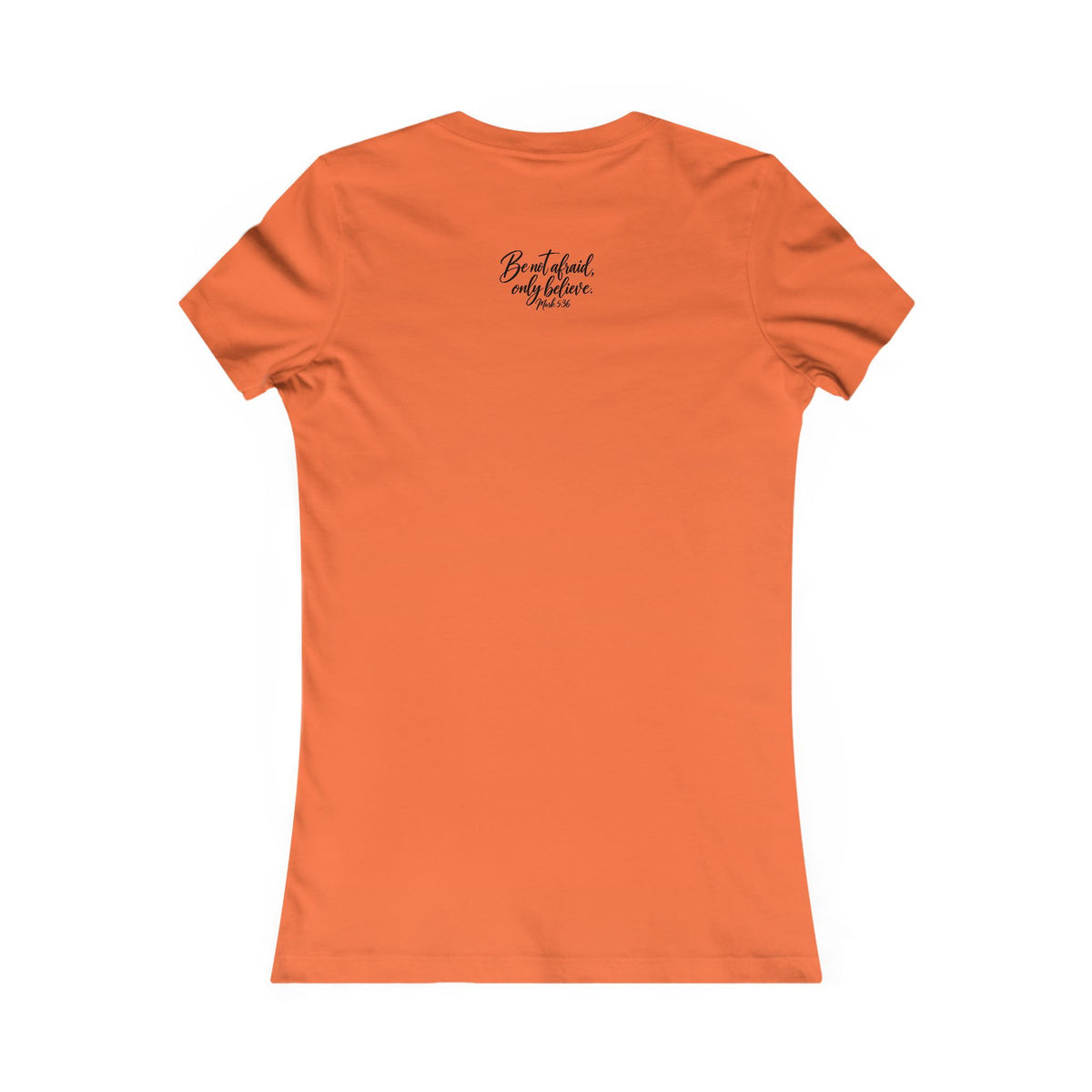 Faith Over Fear Women's Tee Black Lettering— Inspirational Christian Shirt