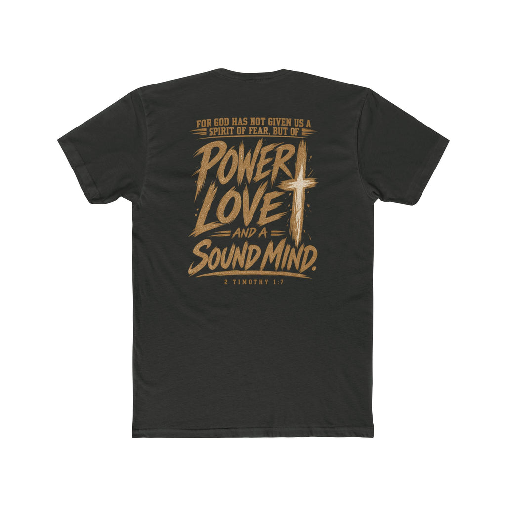 Power, Love & Sound Mind Tee — Inspirational Christian Quote T-Shirt