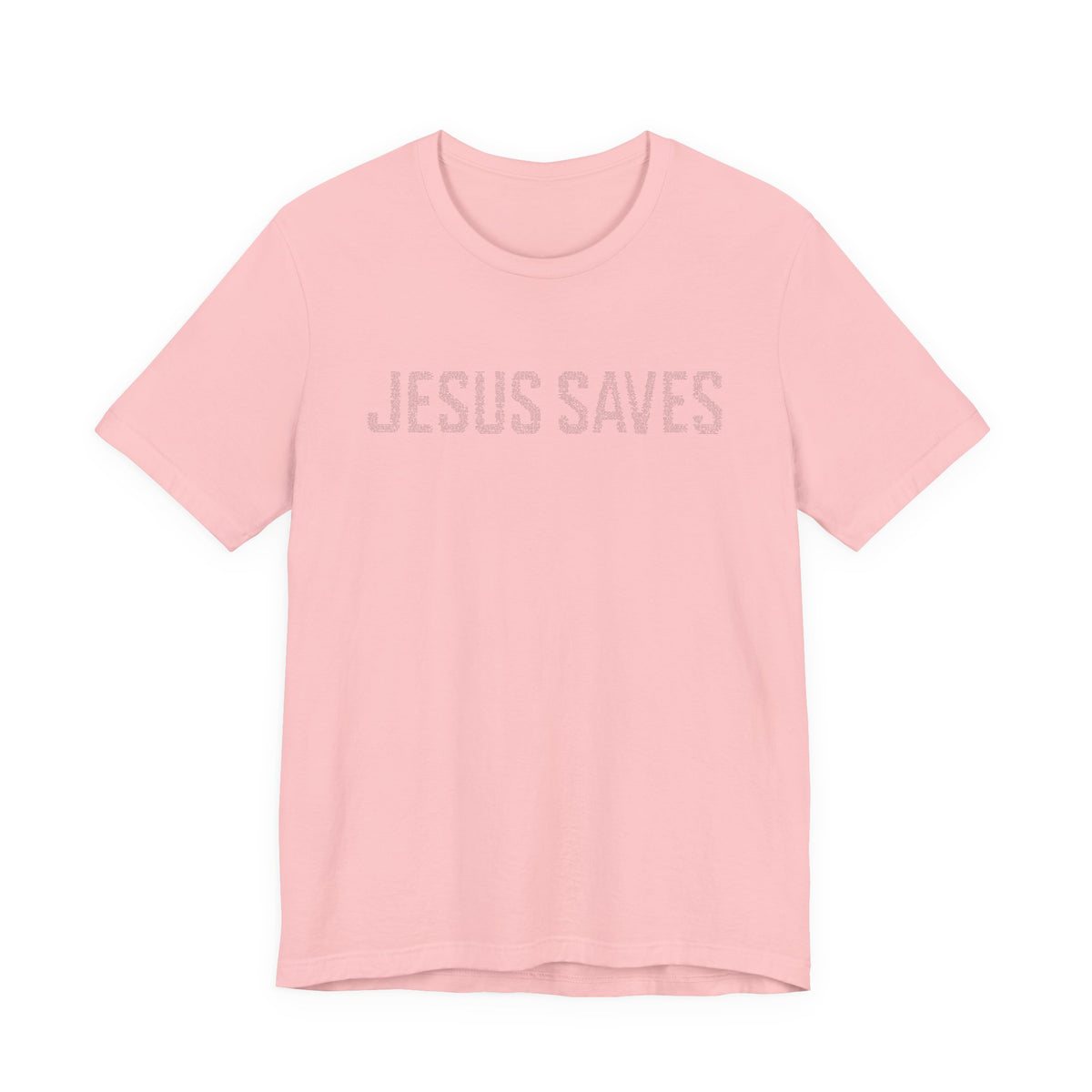 Jesus Saves written in scripture — Minimal Faith T-Shirt