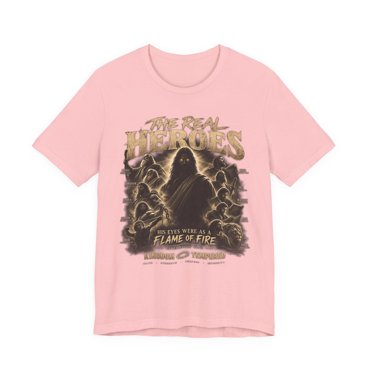 The Real Heroes Graphic Tee — 'Blessed With A Flame Of Fire' Band/Metal Tour Shirt