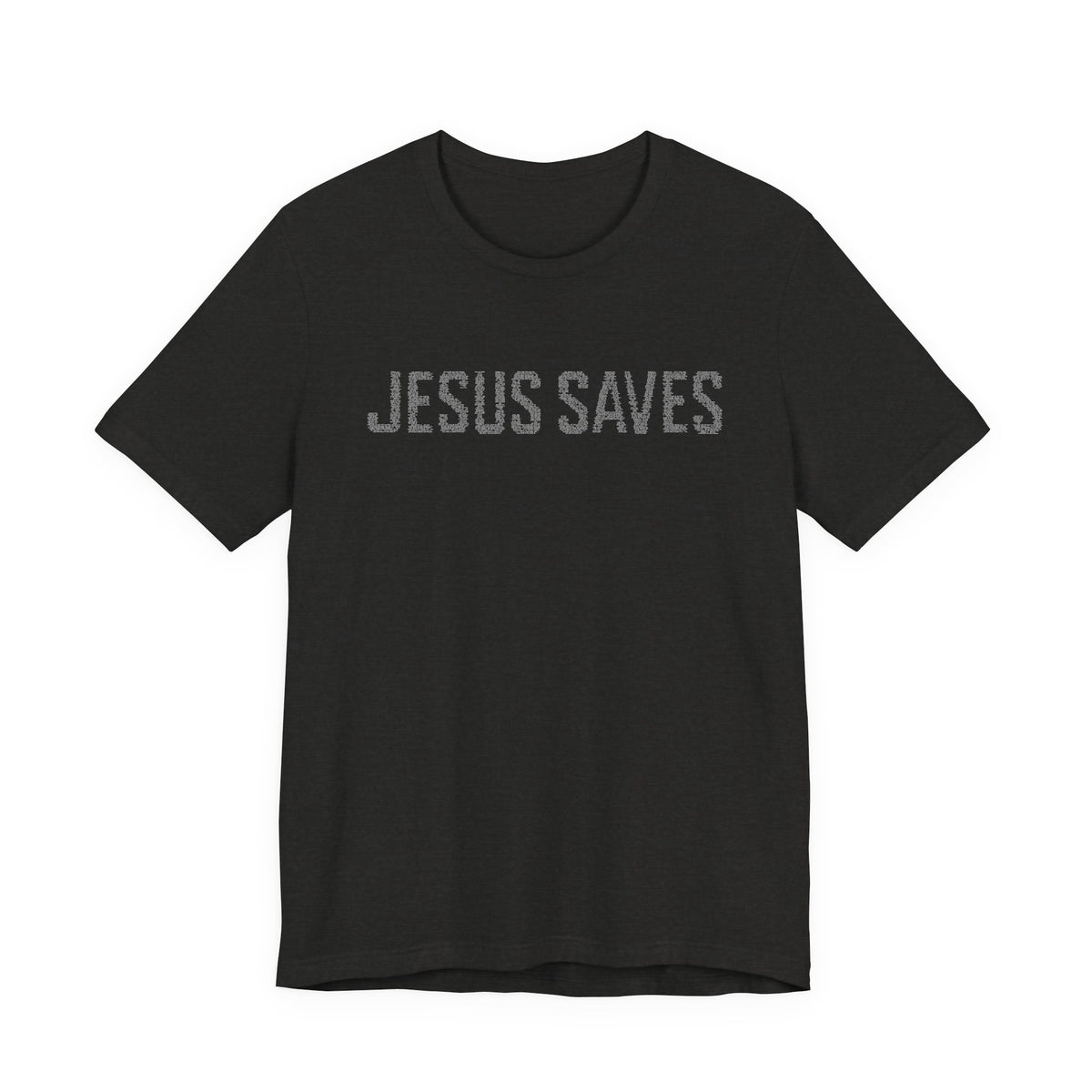 Jesus Saves written in scripture — Minimal Faith T-Shirt