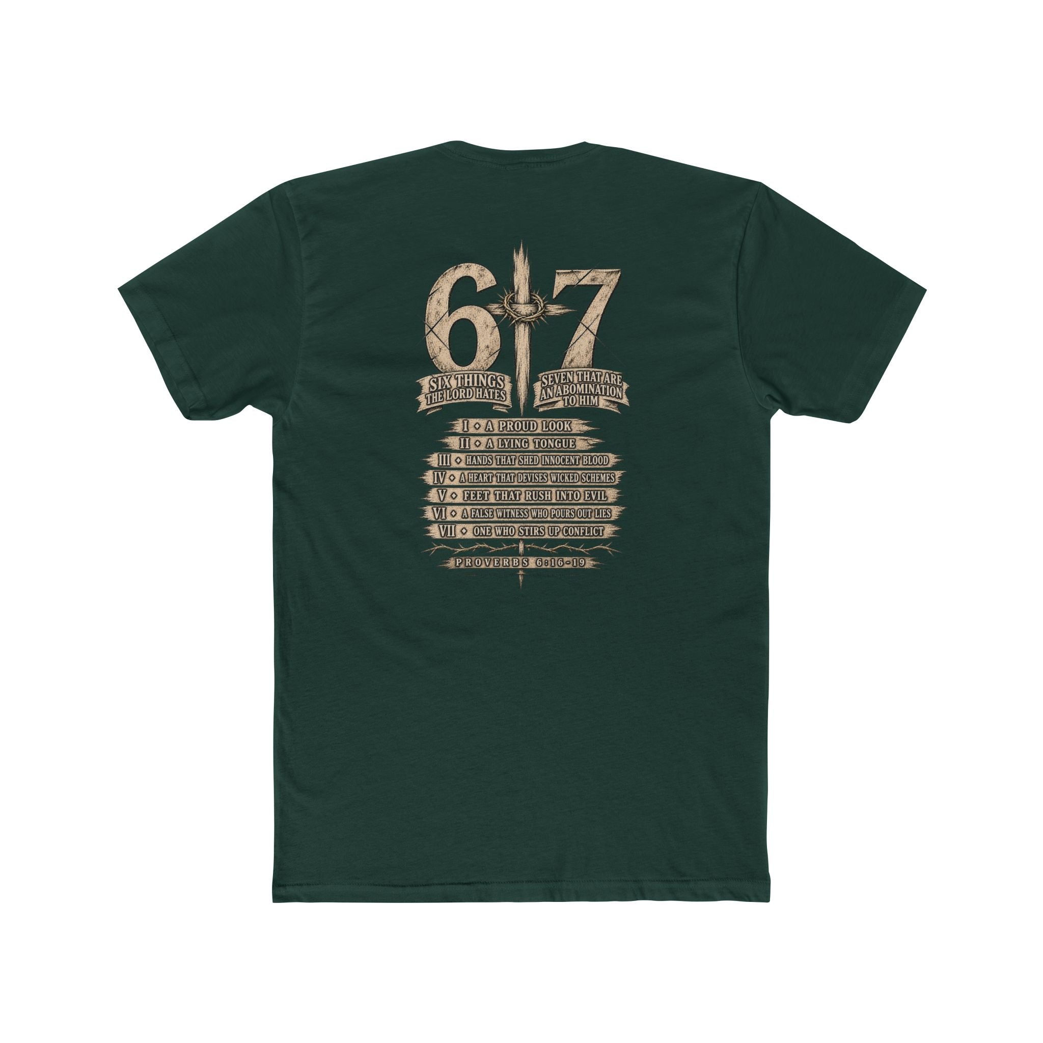 6•7 Cross Sword Vintage Graphic Tee — Providence Youth Ministry Shirt