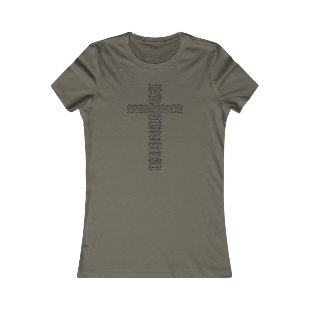 Women’s Faith Tee — Cross Scripture Text Holy Bible Christian Shirt