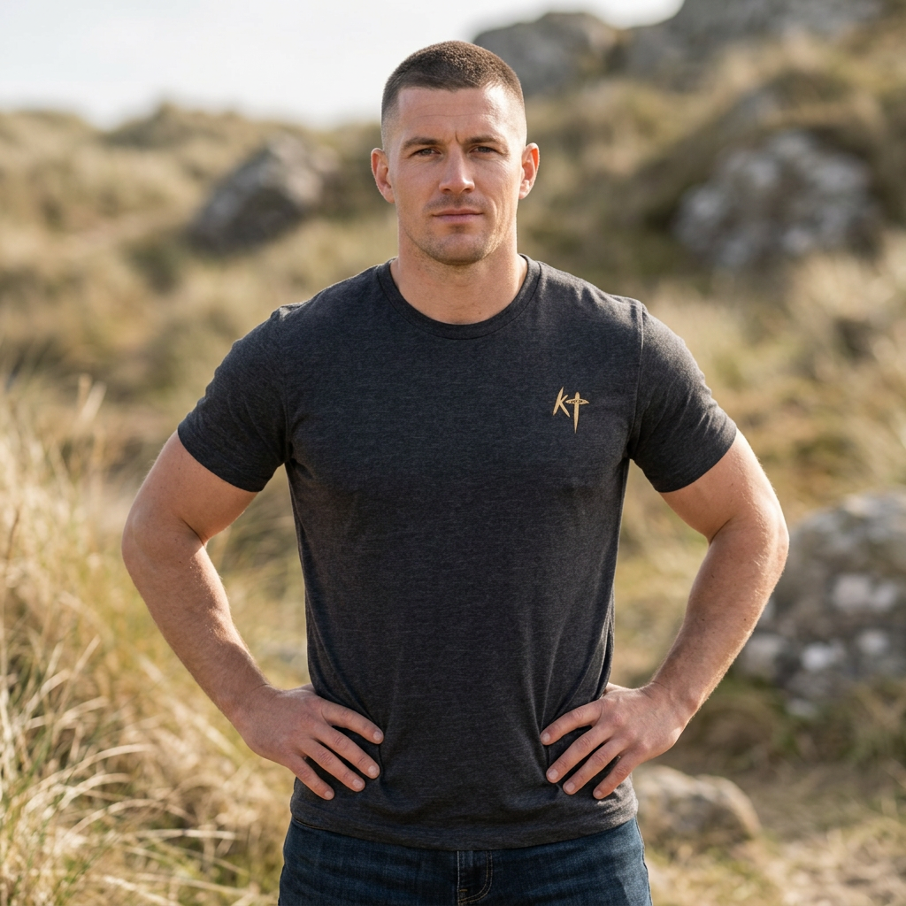 Bow To No Man Graphic Tee — Christian Faith Cross Shirt