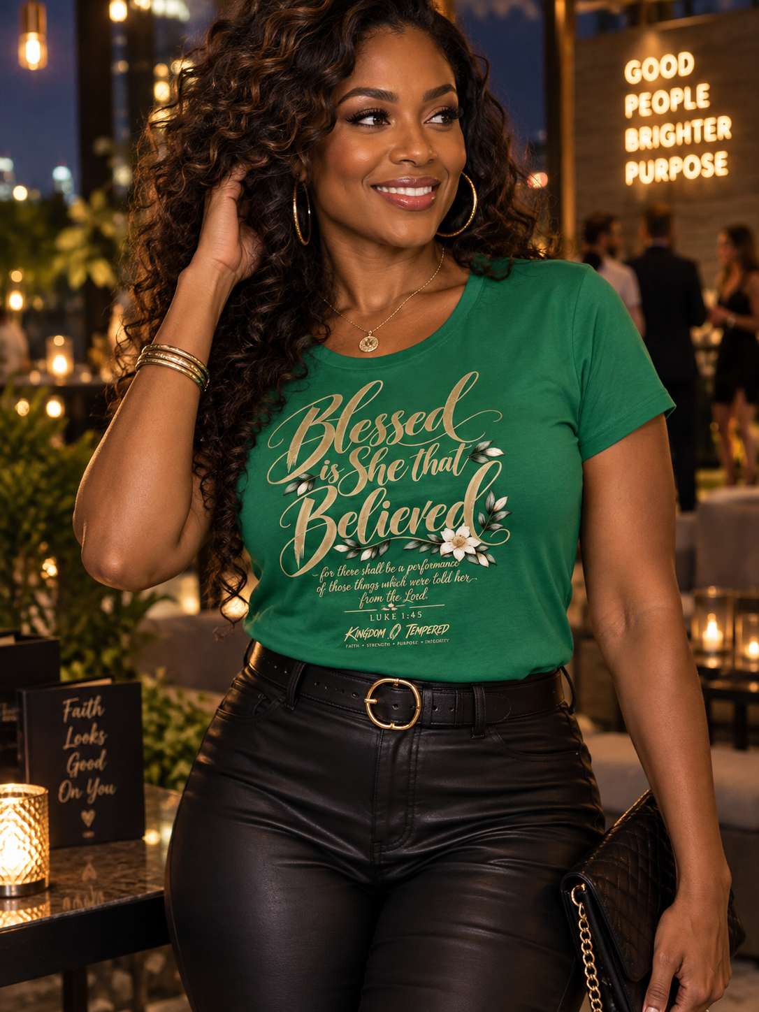 Blessed Are Those Who Believe Women's Tee — Faith-Based Inspirational Christian Shirt