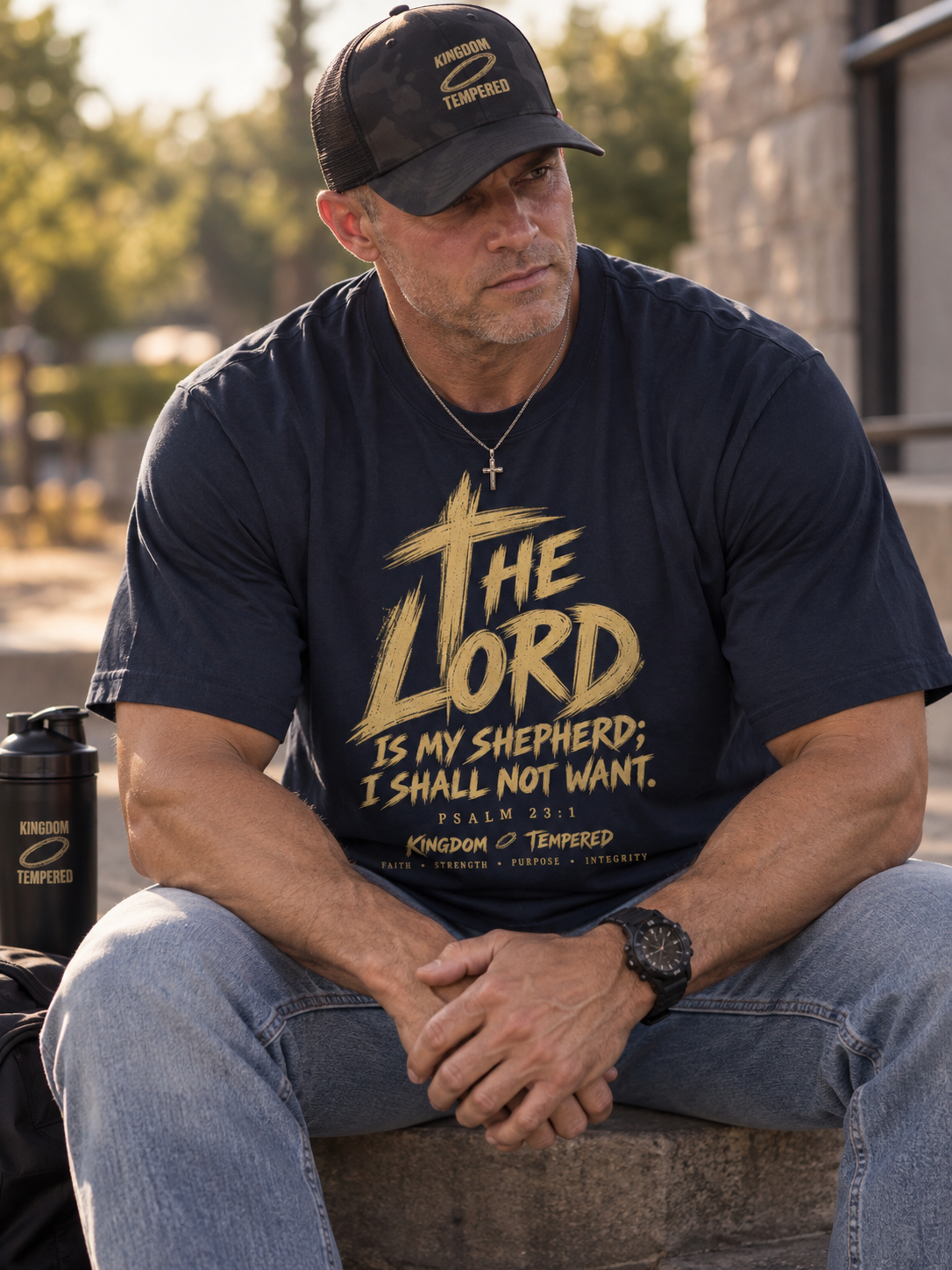 The Lord Is My Shepherd T-Shirt — Psalm 23 Faith Tee