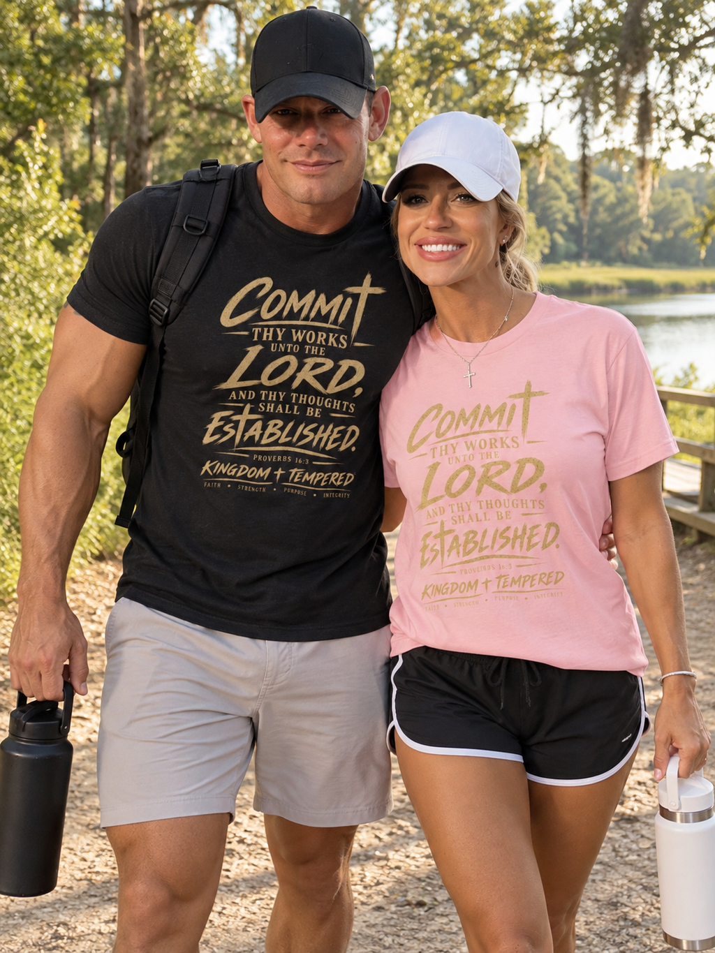 Faith Graphic Tee — "Commit Thy Works Unto the Lord" Inspirational Christian T‑Shirt