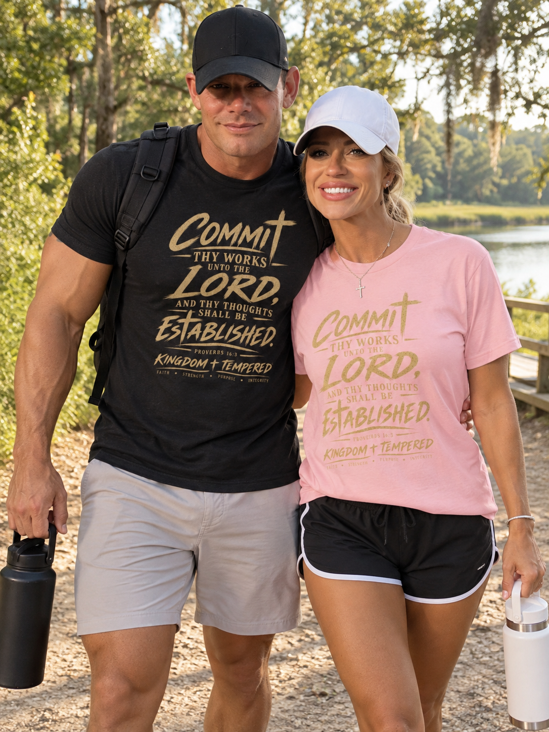Faith Graphic Tee — "Commit Thy Works Unto the Lord" Inspirational Christian T‑Shirt