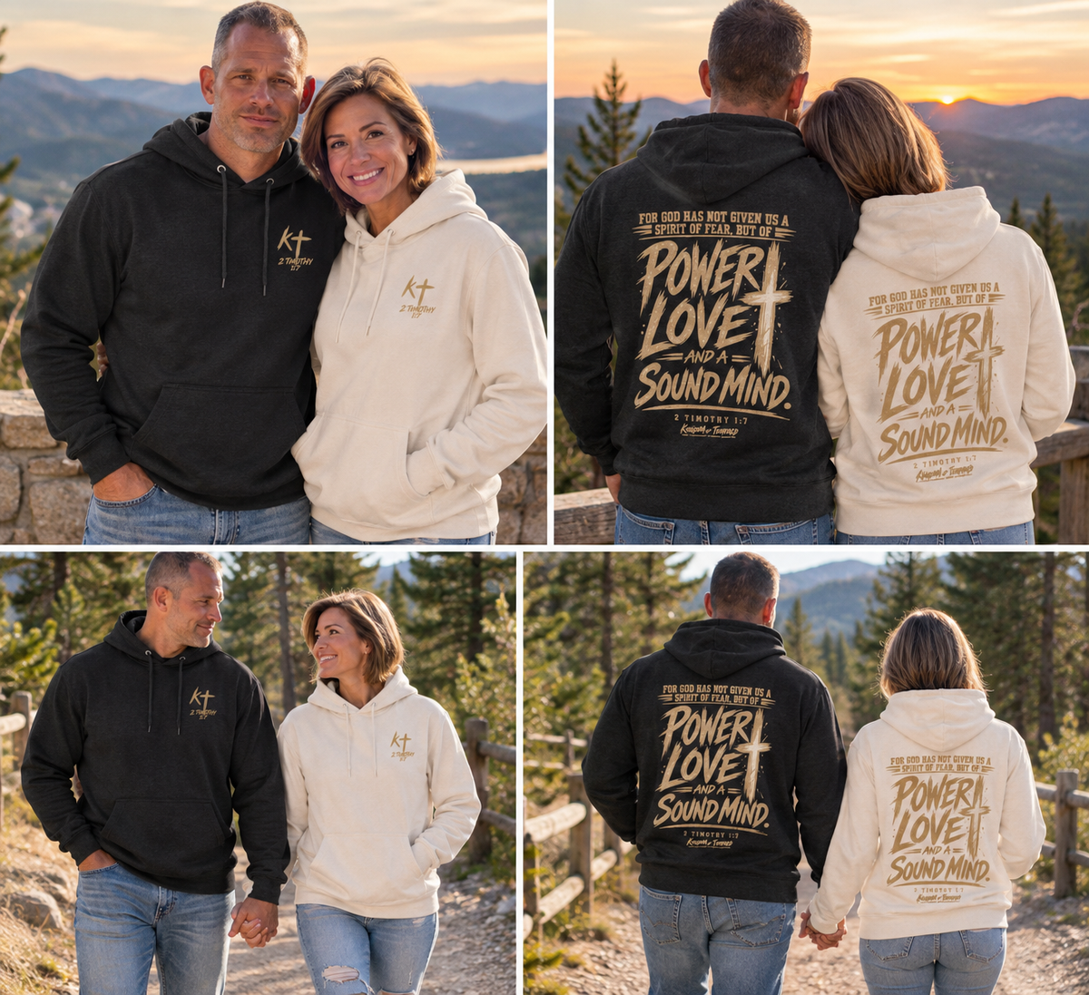 Power, Love & Sound Mind Hoodie – Christian Faith Verse Fleece Hoodie
