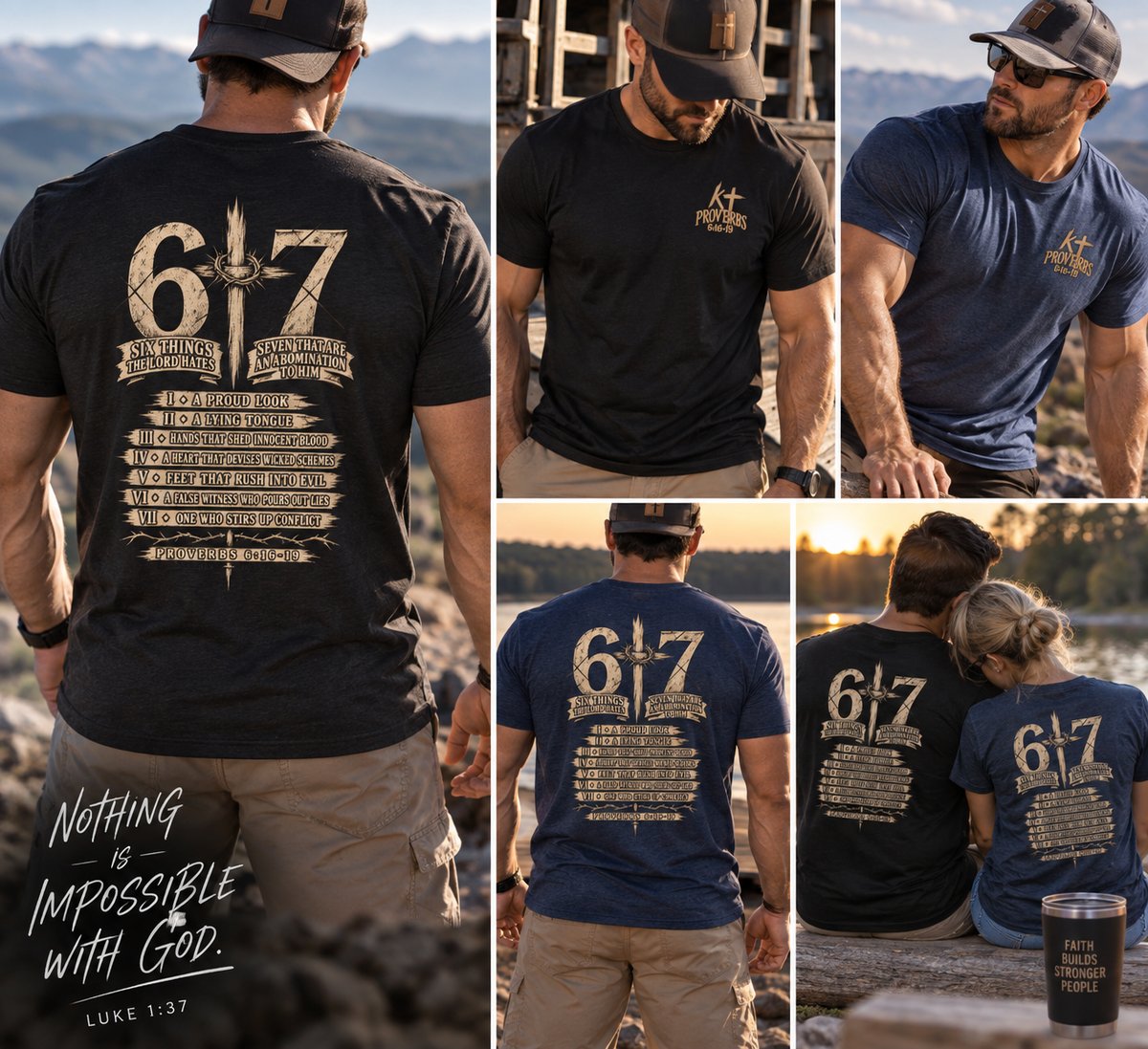 6•7 Cross Sword Vintage Graphic Tee — Providence Youth Ministry Shirt