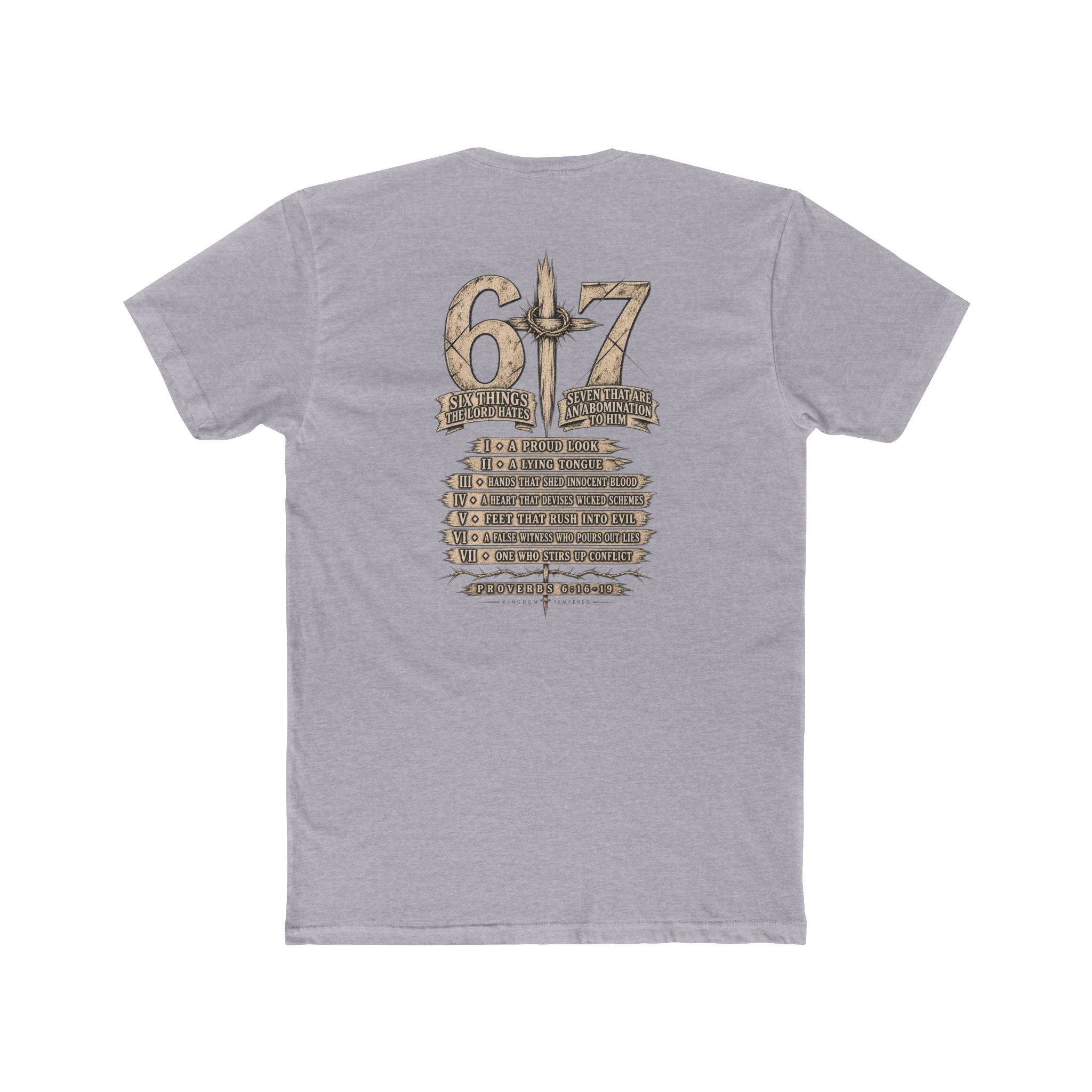 6•7 Cross Sword Vintage Graphic Tee — Providence Youth Ministry Shirt