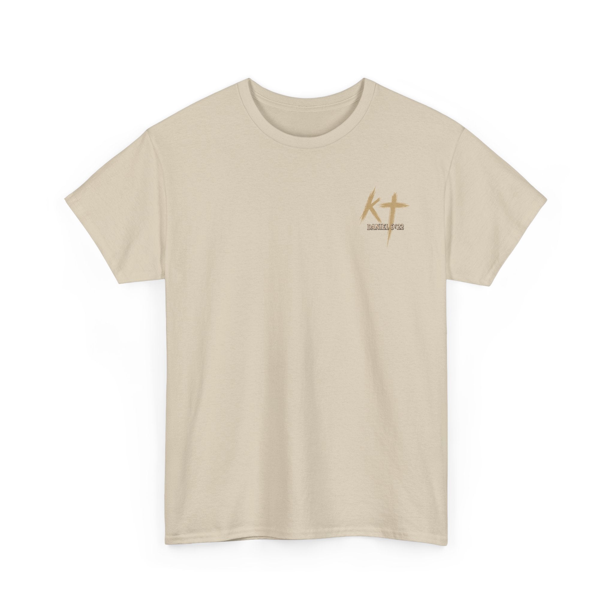 Pray With Faith Tee — Lion & Cross Christian Graphic T-Shirt