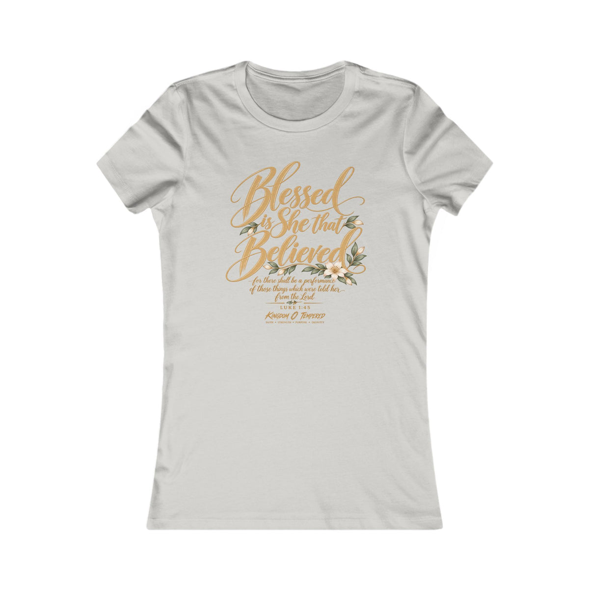 Blessed Are Those Who Believe Women's Tee — Faith-Based Inspirational Christian Shirt