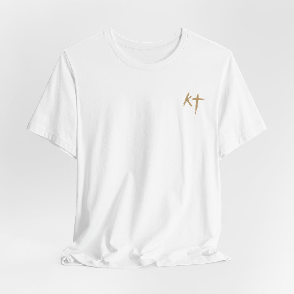 Christian Cross Reflection Tee — 'I Will Be With You' Inspirational T-Shirt