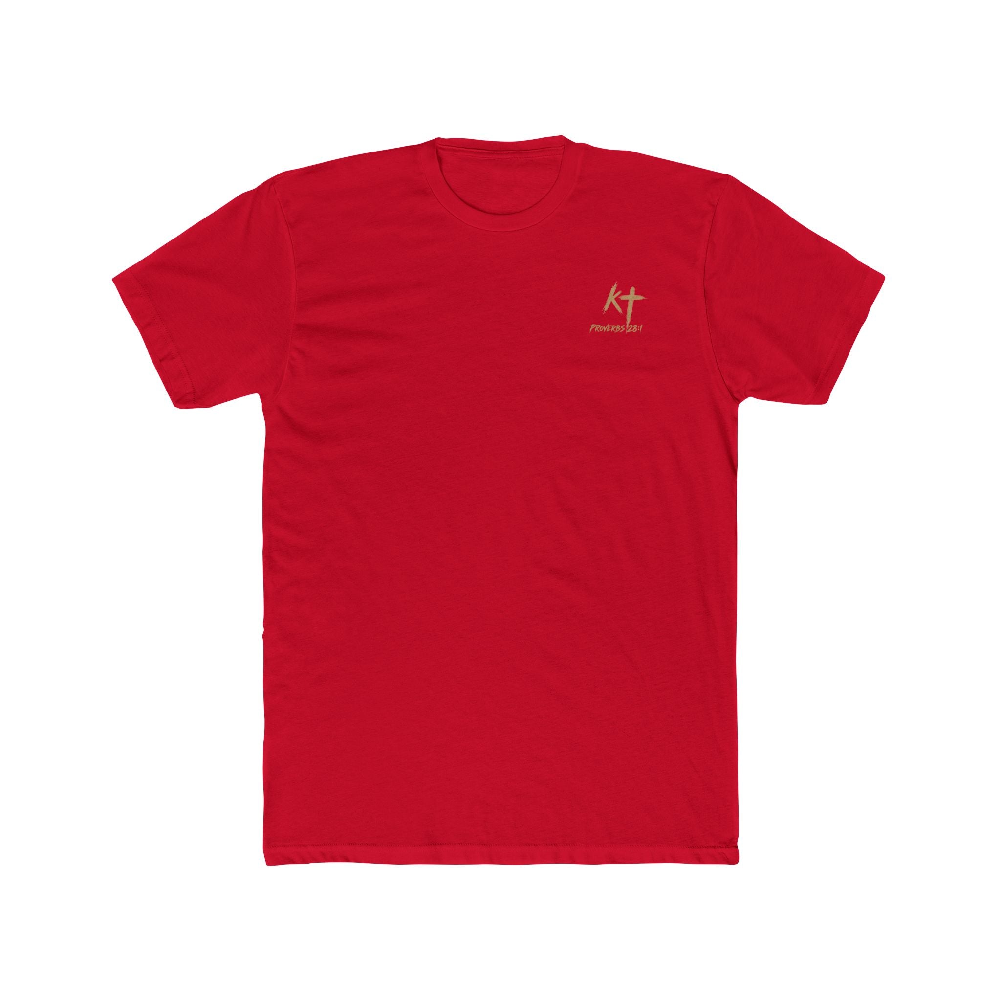 Lion Graphic Tee — "Bold as a Lion" Inspirational Christian Tee (Kingdom-Tempered) — Proverbs 28:1