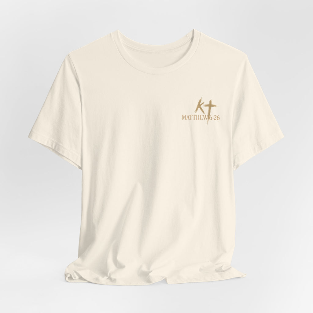 Kingdom & Tempted Christian Tee — Matthew 6:26 Inspirational T‑Shirt