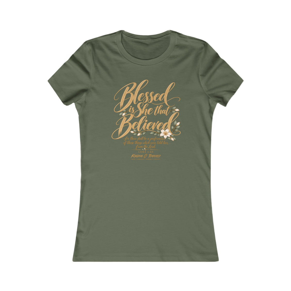 Blessed Are Those Who Believe Women's Tee — Faith-Based Inspirational Christian Shirt