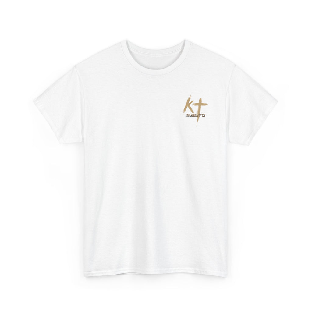 Pray With Faith Tee — Lion & Cross Christian Graphic T-Shirt