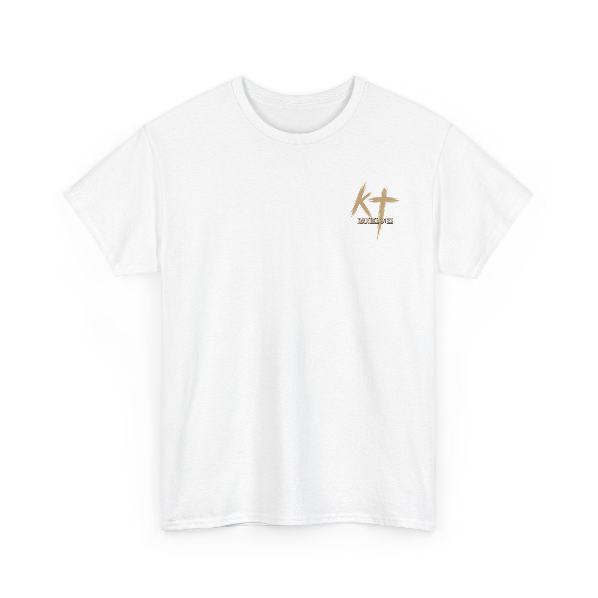 Pray With Faith Tee — Lion & Cross Christian Graphic T-Shirt