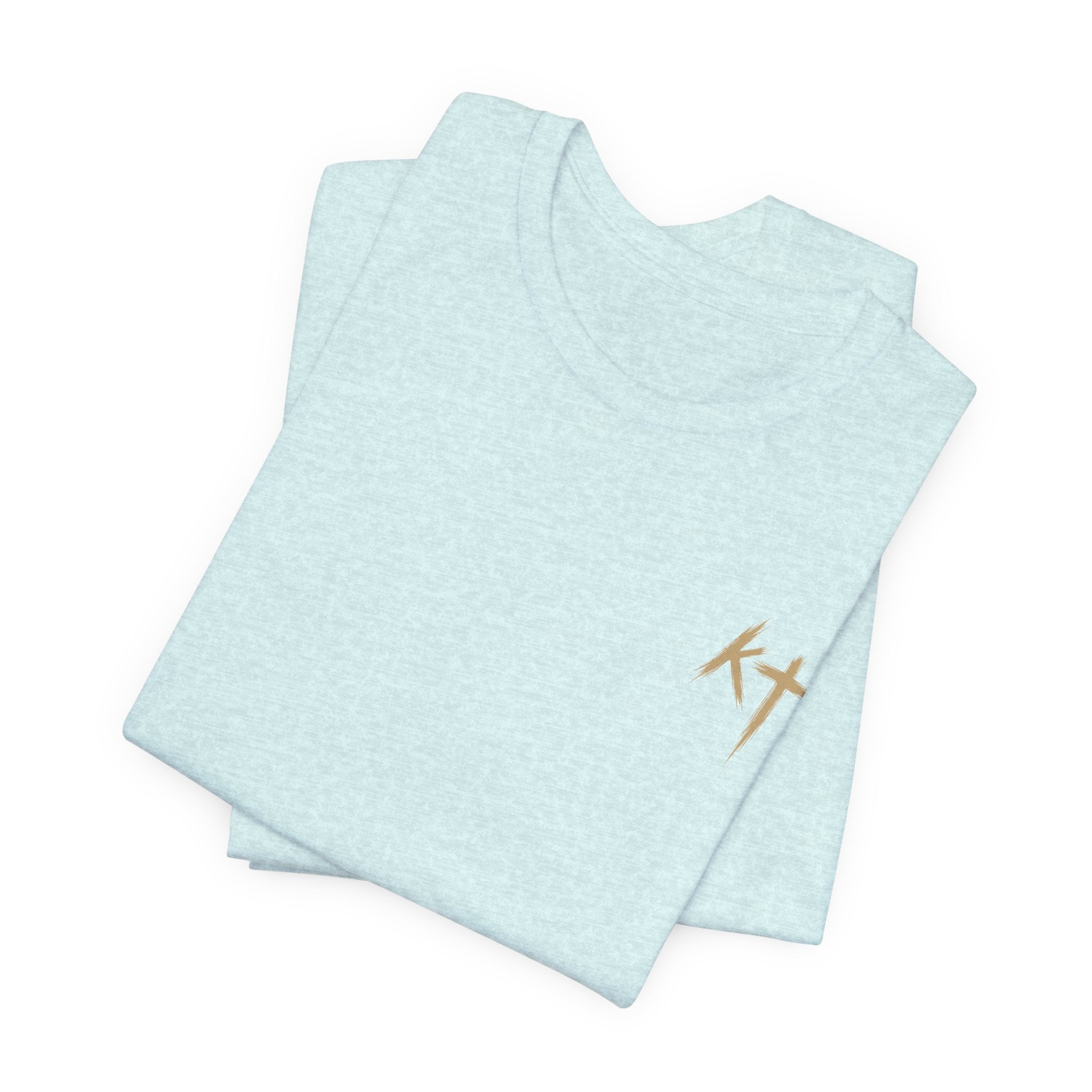 Christian Cross Reflection Tee — 'I Will Be With You' Inspirational T-Shirt