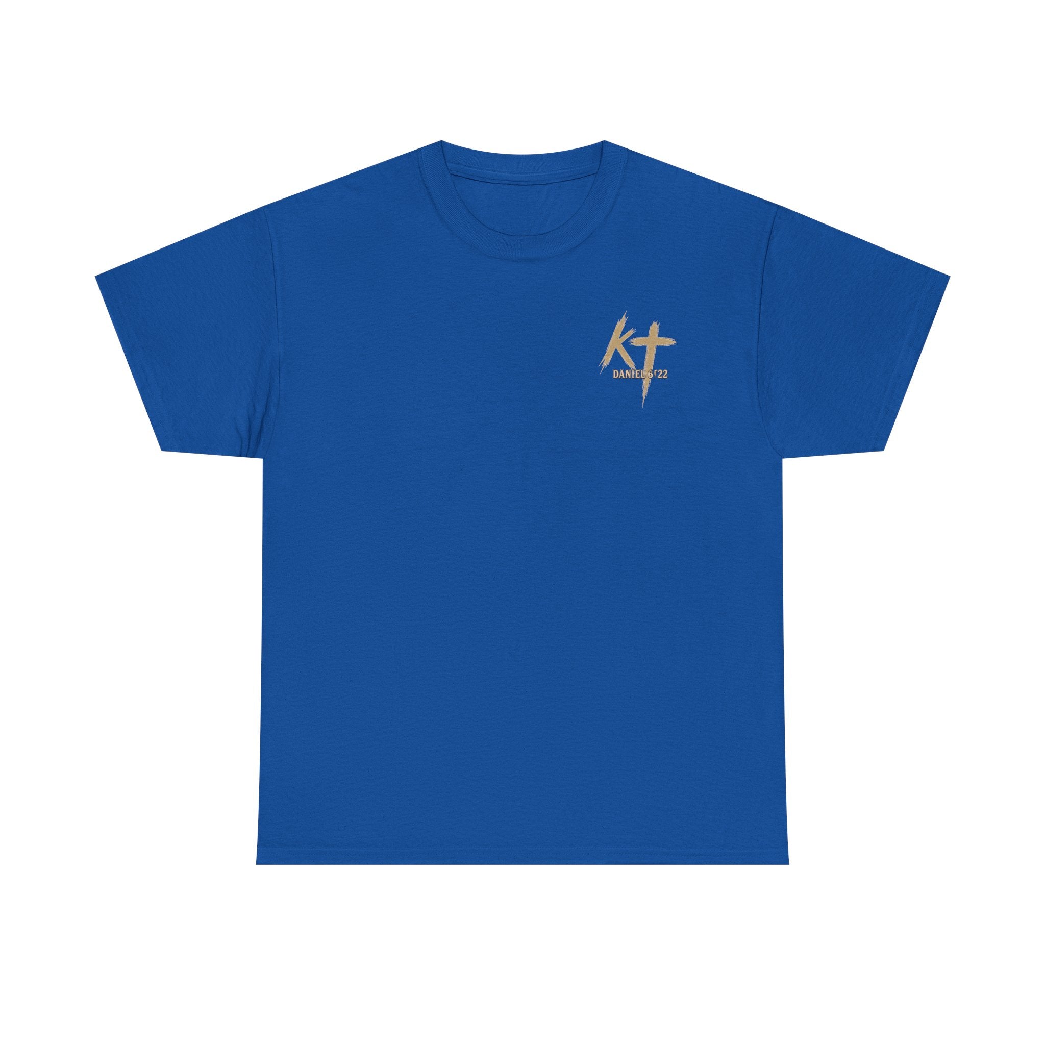 Pray With Faith Tee — Lion & Cross Christian Graphic T-Shirt