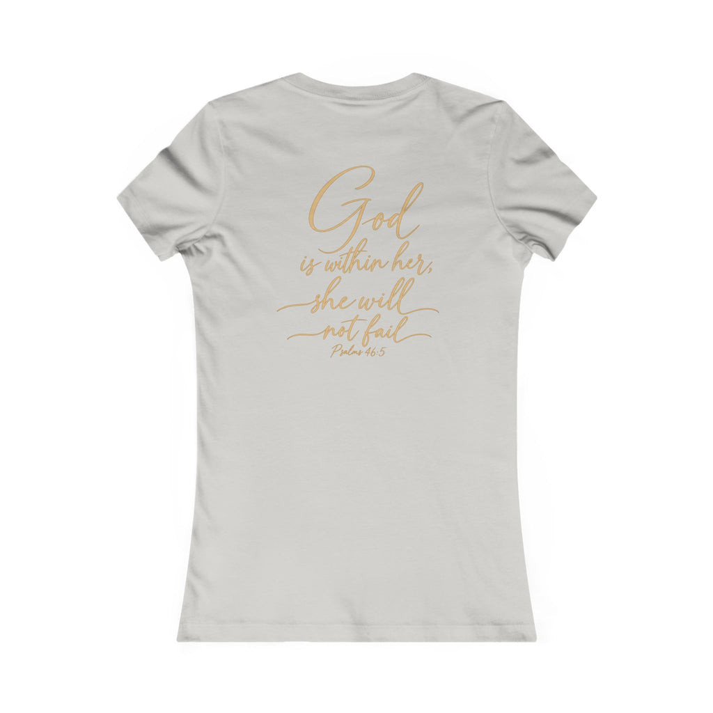 Women's Tee — 'She Shall Not Be Moved' Inspirational Christian Graphic