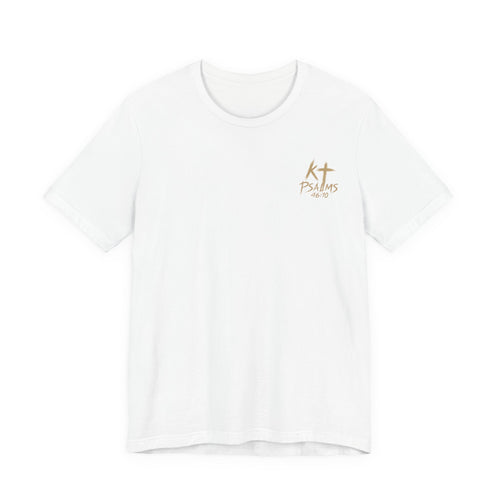 Be Still and Know Tee — Floral Christian Scripture T‑Shirt (Psalm 46:10)
