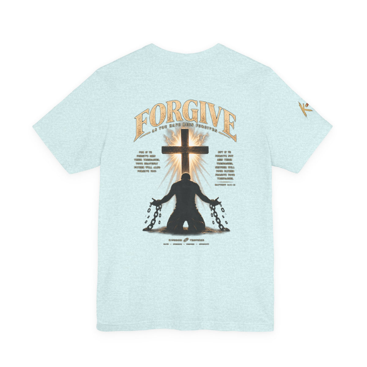Forgive Cross Graphic Tee — Christian Faith Inspirational T‑Shirt